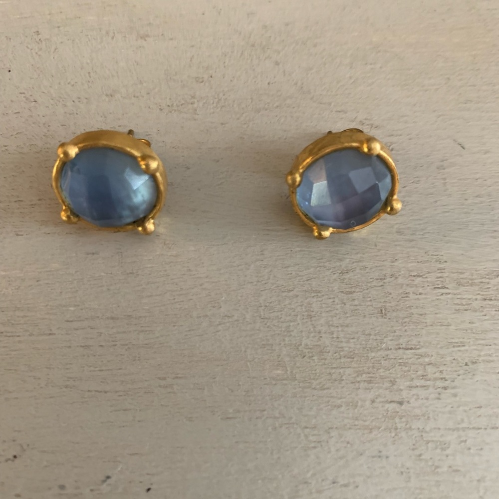Julie Vos Aqua blue studs